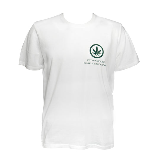 NYC "Sparks For Recreation" White Tee